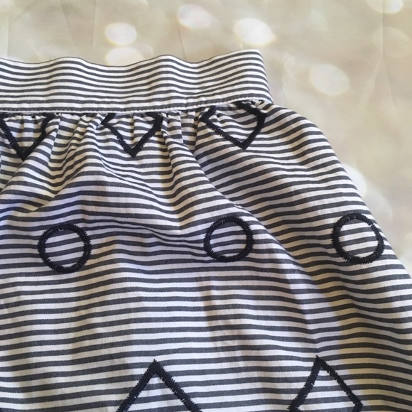 Madewell Striped Embroidered Midi Skirt XXS - Picture 7 of 8